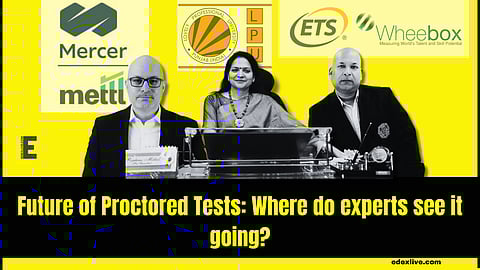 From L-R
Mercer|Mettl CPO, Sharad Sharma. Lovely Professional University, Pro-Chancellor, Mrs Rashmi Mittal. ETS Wheebox CEO, Nirmal Singh.