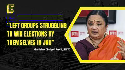 “Left groups struggling to win elections by themselves in JNU” - Santishree Dhulipudi Pandit, JNU VC