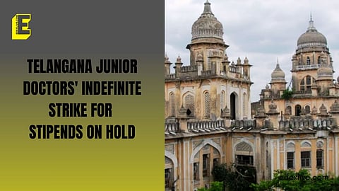 What is happening in Telangana regarding junior doctors?