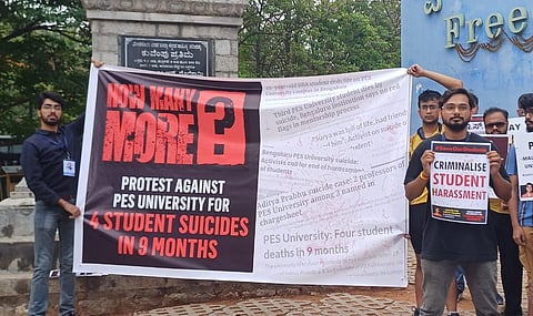 Visuals from the protest