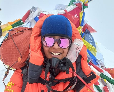 Kaamya Karthikeyan and her father, Commander S Karthikeyan, climbed Mt Everest together