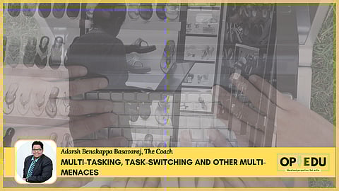 Bengaluru woman shopping while working