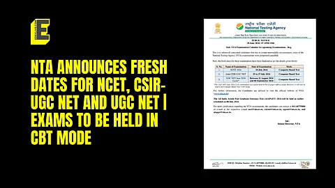 NTA announces fresh dates for NCET, CSIR-UGC NET and UGC NET | Exams to be held in CBT mode
