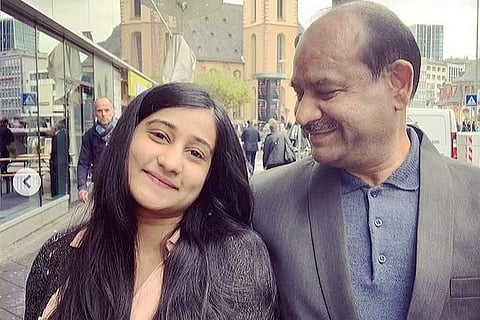 Anjali Birla with father Om Birla