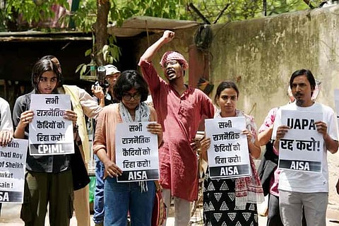 Protest at Jantar Mantar