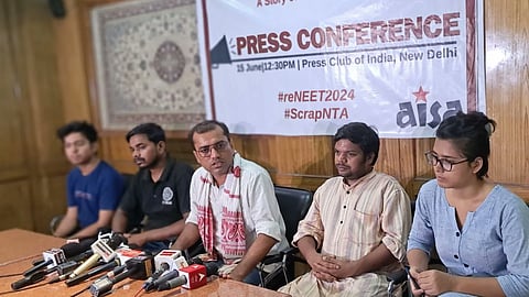 Visuals from the press conference