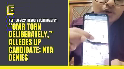 NEET UG 2024 results controversy: “OMR torn deliberately,” alleges UP candidate; NTA denies