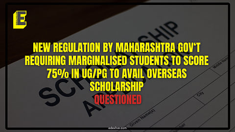 75% cutoff for scholarship application questioned