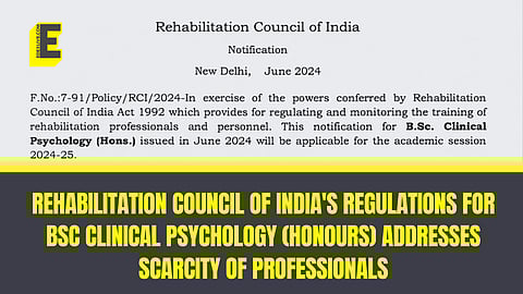 Rehabilitation Council of India notice