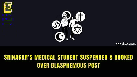 Medical student suspended in Srinagar.