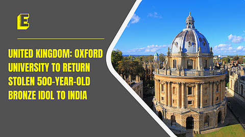 There have been several instances of stolen Indian artefacts being restored from the UK to India