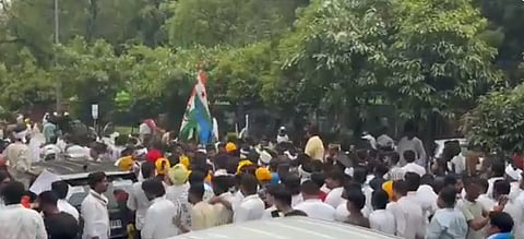 Scree grab from a different protest
