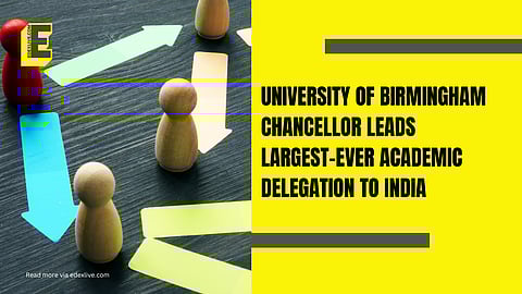 The chancellor also met leaders at the Government of India's public policy think tank NITI Aayog to discuss the university's engagements in India