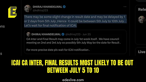 ICAI CA exams results