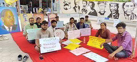 Glimpse from the protest