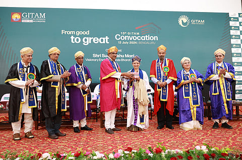 Leela Samson being awarded the honorary doctorate