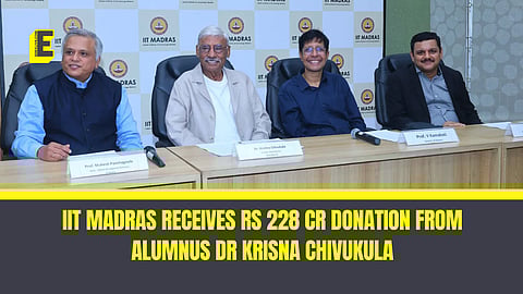 The Institute named a building after Dr Krishna Chivukula as a token of gratitude.