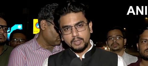 Dr Aviral Mathur after meeting officials