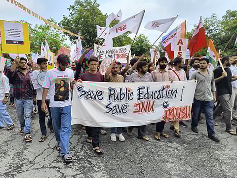 JNUSU began their hunger strike on August 11