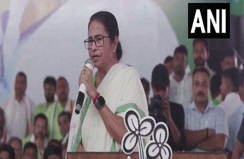 CM Mamata Banerjee addressing the gathering