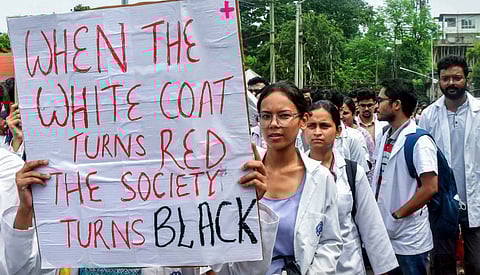 Glimpse from the protest
