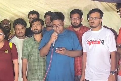 WBJDF addressing the protests on September 17