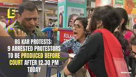 A picture from the site where doctors were manhandled.