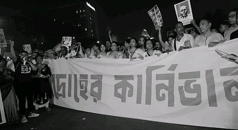 Glimpse of previous protest