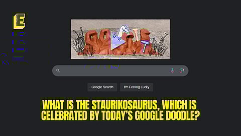 What is the Staurikosaurus, which is celebrated by today’s Google Doodle?