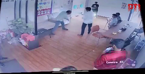 Screengrab from the viral video