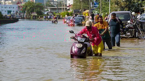 Waterlogged roads in Bengaluru