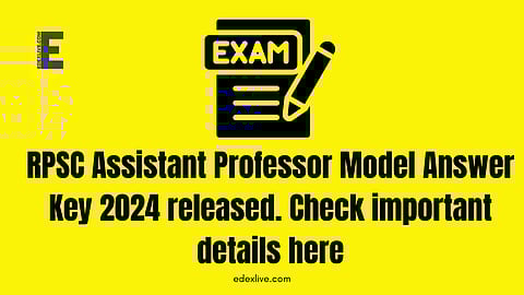 RPSC Assistant Professor Model Answer Key 2024