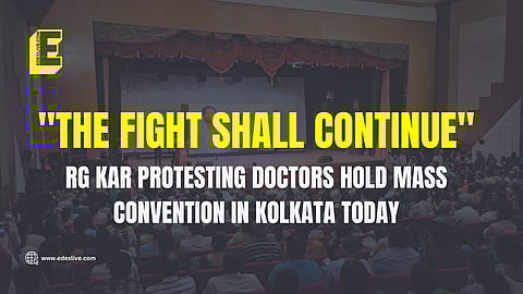 RG Kar protesting doctors organise mass convention