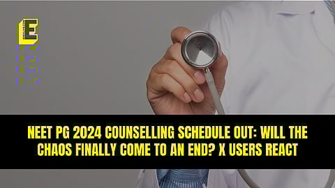 NEET PG 2024 counselling schedule