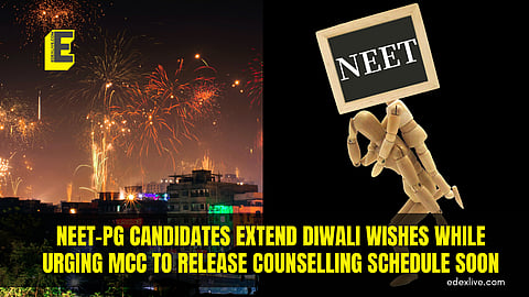 NEET-PG candidates extend Diwali wishes while urging MCC to release counselling schedule soon