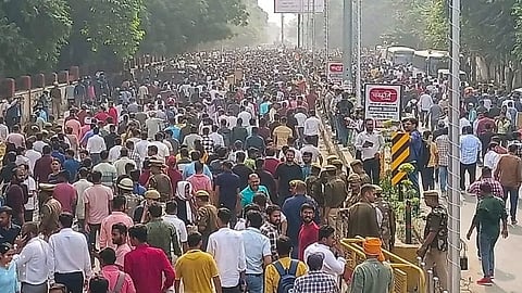 Visuals from Prayagraj on Monday