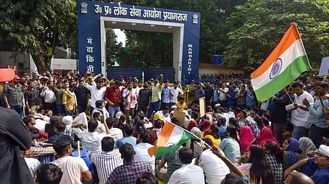 UPPSC aspirants protest Day 2