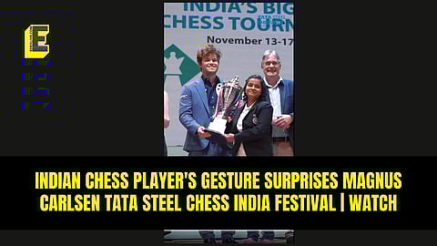 Magnus Carlsen at Tata Steel Chess India Festival
