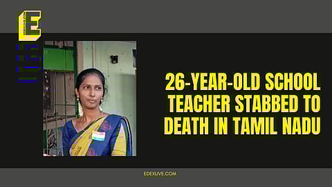 Ramani, 26 was stabbed by Madan (30) on government school premises in Mallipattinam in Thanjavur district