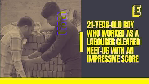 This 21-year-old boy who worked as a labourer cleared NEET-UG with an impressive score. Here’s his story