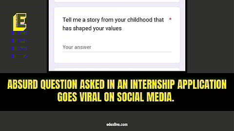 Internship application goes viral on social media