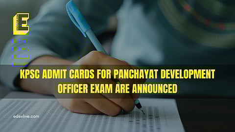KPSC PDO exam admit cards out