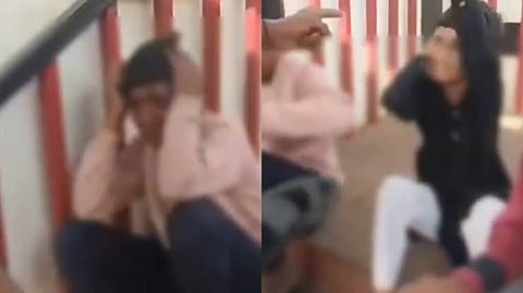 Screengrade from the viral video