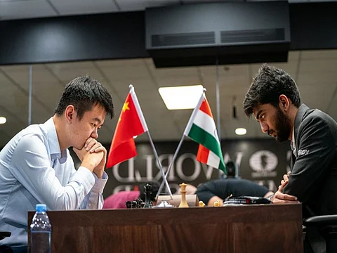 D Gukesh, 18, celebrates his groundbreaking win as the youngest-ever world chess champion