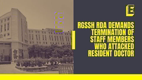 “Won’t be able to carry out our duties...”: RGSSH doctors demand termination of staff who attacked resident