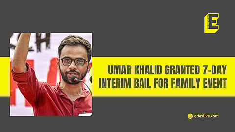 Umar Khalid granted 7-day interim bail