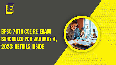 BPSC 70th CCE re-exam scheduled for January 4, 2025: Details inside