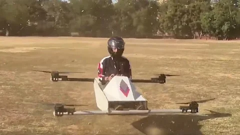The student's copter.