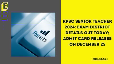 RPSC senior teacher 2024