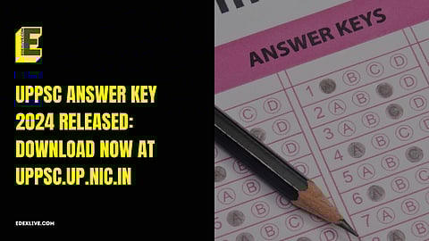 UPPSC answer key 2024 released